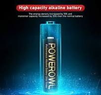 POWEROWL High-Capacity Alkaline AA AAA Batteries Combo, Long ...