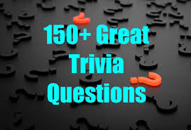 Oct 13, 2021 · trivia question categories. 150 Great Trivia Questions Hobbylark