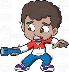 A Scared Black Boy Holding A Flashlight In The Dark Black Boys Cartoon People Boy Illustration Find & download free graphic resources for flashlight.