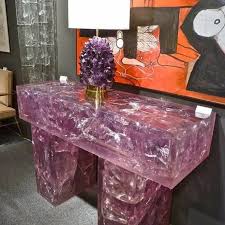 Amethyst Side Table Decor Home Decor Crystal Furniture