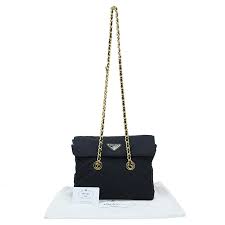 This detail gives the bag a more elegant style, and it also comes in a ton of different colors for every. Prada Black Quilted Nylon Vintage Shoulder Bag Prada Tlc