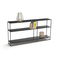 Étagère 15 cm de profondeur. Etagere Basse Acier 2 Fonctions Hiba Noir La Redoute Interieurs La Redoute