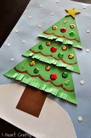 These are some of the most fun christmas crafts, that can be given as gifts or help make your house look super festive! Kids Christmas Tree Craft Preschool Christmas Christmas Tree Crafts Christmas Cards To Make