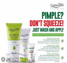 Acne is a common skin condition typically effecting teenagers and young adults. Free Gift Cosmoderm Tea Tree Oil Night Masker Skin Set