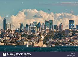 Download the perfect istanbul skyline pictures. Istanbul Skyline Gesehen Aus Dem Bosporus Istanbul Turkei Stockfotografie Alamy