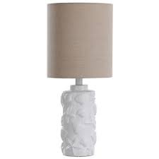 Stylecraft 21 In White Seashell Motif Table Lamp With White Hardback Fabric Shade L13182ds The Home Depot Lamp Table Lamp Fabric Shades