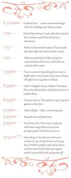 Sample Wedding Reception Timeline Wedding Reception Timeline Wedding Reception Program Wedding Reception Schedule