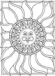Use crayola® crayons, colored pencils, markers or glitter glue to decorate the stars and moon. Sun Moon And Stars Coloring