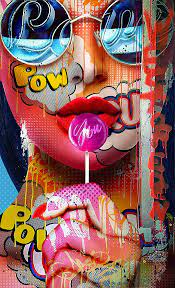 Gallery wrap canvas, framed fine art prints, framed canvas art Pop Heroines Cool Artworks By Monika Nowak Inspiration Grid Pop Art Drawing Pop Art Wallpaper Pop Art Illustration