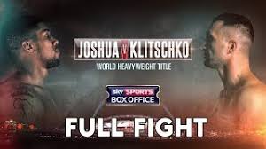 Joshua is set to face the former cruiserweight king in september having been ordered by the wbo to do so. Anthony Joshua V Wladimir Klitschko Full Fight 29th April 2017 Youtube