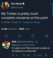 Elon musk uses twitter to make promises, update his shareholders, but most importantly to make us laugh. Elon Musk Twitter Anime Profile Http Wallpapers2019 Com Elon Musk Twitter Anime Profile Html Twitter Smart People Elon Musk