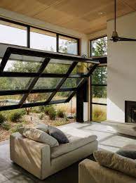 Is there a full view aluminum garage door? House In Healdsburg By Arterra Landscape Architects House Design Garage Door Windows Architecture House