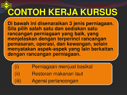 Sememangnya, sudah lama saya menyimpan hasrat untuk menceburkan diri di dalam bidang perniagaan ini. Ppt Taklimat Kerja Kursus Kerja Projek 946 4 Powerpoint Presentation Id 4567073