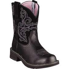 10004729 Ariat Women S Fatbaby Ii Western Boots Black Walmart Com