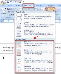 Cara Mudah Menghapus Section Break Di Microsoft Word 2007 2010 2013 Dan 2016 Panduan Ms Office