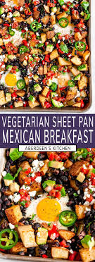 Vegetarian Sheet Pan Mexican Breakfast Aberdeen S Kitchen Recipe In 2020 Vegetarian Healthy Breakfast Recipes Mexican Breakfast