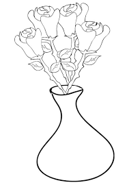 Disegno Da Colorare Rose In Vaso Cat 21257 Images