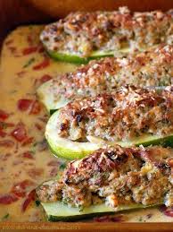 Gefullte Zucchini Mit Lammhack Und Frischkase Rezepte Kochrezepte Einfache Gerichte
