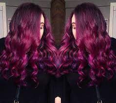 violet magenta and cobalt color melt tolle haare frisuren langhaar haarfarben