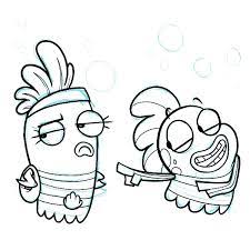 Eggs of the fish, small fish and larvae of mosquitoes. Milo Laugh At Shellsea In Fish Hooks Coloring Page Coloring Sun Coloring Pages Online Coloring Fish Hook
