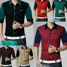 * kombinasi dan cara padu padan warna (pakaian, hijab, dan sejenisnya). Jual Kemeja Pria Kombinasi Pakaian Fashion Cowok Baju Laki Laki Model Maxel Kab Bekasi Hamzah Oshop Tokopedia