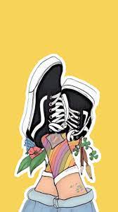 Yellow Lockscreen Wallpaper Background Aesthetic Vans Flowers Tumblr Yellow Wallpaper Tumblr Lockscreen Iphone Wallpaper Vans