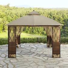 Ridgeway 10 X 10 Wicker Gazebo Kmart Gazebo Outdoor Outdoor Structures