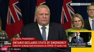 Last updated april 13, 2021. Ontario Declares State Of Emergency Amid Covid 19 Pandemic Wbfo