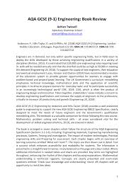 Pdf Book Review Aqa Gcse 9 1 Engineering