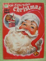 Florence Sarah Winship Vintage Coloring Book Night Before Christmas Santa Used Ebay Vintage Coloring Books Christmas Books Christmas Coloring Books