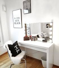 Simple Classic Makeup Room Ideas Black And White Home Decor Room Inspiration Bedroom Decor