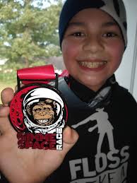 Supporting a runner at the 5k event