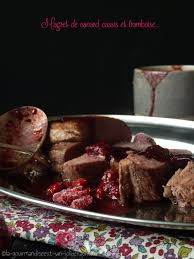 Magret De Canard Sauce Cassis Framboise La Gourmandise Est Un Joli Defaut Magret De Canard Framboise Alimentation