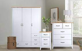 Discount bedroom furniture sets from right deals uk. Norfolk Grey And Oak 3 Door 4 Drawer Wardrobe Furniture Set Furniture And Choice