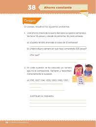 Libros de texto quinto grado. Ahorro Constante Bloque Iii Leccion 38 Apoyo Primaria