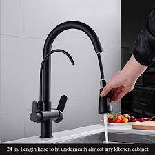 With a large selection of brands and daily deals, selecting the right one is easy. Commercial Lead Free Pull Out Kitchen Sink Faucet Dual Handle 3 In 1 High Arc Water Filter Purifier Faucets Matte Black Wanfan 0195r Touch On Kitchen Sink Faucets Tools Home Improvement
