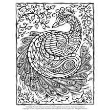 Indeed, these amazing worksheets fit both young children and adults. Peacock Adult Coloring Page Favecrafts Com