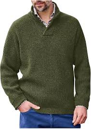 RTRDE Men Fashion Shawl Collar Pullover Casual Long Sleeve Knitted Dress Sweater Winter Work Casual Dress Sweaters Men's Oversized Knitwear (M, Army Green) : Clothing, Shoes & Jewelry - Amazon.com