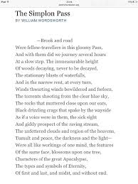 The Simplon Pass By William Wordsworth Poems William Wordsworth Meant To Be