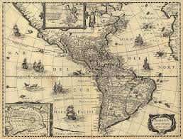 Colorful north america map stock illustration by volina 5 / 135. Vintage Map Of North And South America Drawing By Cartographyassociates