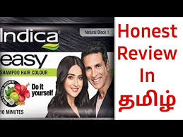 Indica Easy Hair Colour Shampoo Review Tamil | 10 நிமிடத்தில் நரைமுடியை  கருமையாக்கும் Shampoo... - YouTube