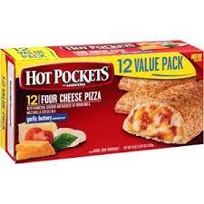 Hot Pockets Four Cheese Pizza Garlic Buttery Crust Frozen Snacks 51 Oz Walmart Com Frozen Snack Junk Food Snacks Grocery Foods