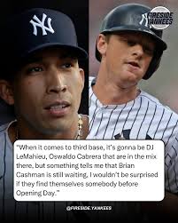 YES Network's Meredith Marakovits believes the current starting third  basemen could be either Oswaldo Cabrera or DJ LeMahieu, but she believe's  Brian Cashman could still explore external options before Opening Day.  #yankees