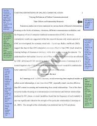 Apa format guidelines for the table of contents in a thesis or dissertation, the table of contents comes between your abstract inserting a table of contents in an apa formatted paper. Sample Apa Literature Review By The Online Writing Lab