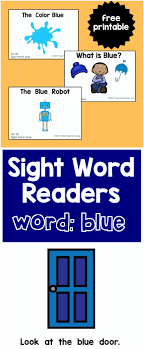 In heraldry, the word azure is used for blue. Sight Word Readers For The Word Blue Teaching Mama