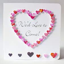 Wedding Acceptance Card Wedding Rsvp Reply Card We D Love To Come Invitation Acceptance Response With Envelope Single Wedding Acceptance Card Wedding Reply Cards Wedding Cards Handmade