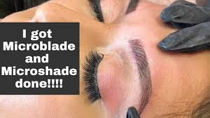 Microblading eyebrows before and after: Getting Microblade And Microshade Eyebrows Youtube