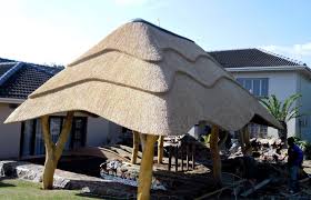 Thatch Of The Day 2 Interesting Thatch Lapa Designs Love The Thatch And Supports Large Gazebo Thatched House Wooden Gazebo