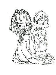 Sketch of bride and groom. Free Precious Moments Wedding Coloring Pages For Kids 5092 Precious Moments Coloring Pages Wedding Coloring Pages Coloring Pages