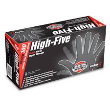 Contrary to popular belief these gloves are not made from black. Esko Heavy Duty Black Nitrile Disposable Gloves Household Gloves Mitre 10